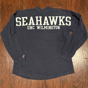 UNCW Seahawks Original League Collegiate Outfitters Navy Long Sleeve Shirt Small